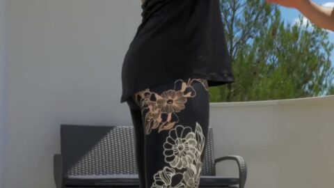 ¡Angel Rivas Follada Salvajemente por su Entrenador Personal en el Balcón al Aire Libre! Image