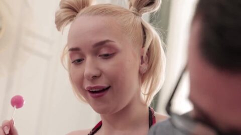 ¡Rubia Tetona Colegiala Vera Jarw Follada Sin Piedad! Tetas Enormes Rebotando Image