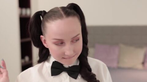 ¡Tetas Saltarinas Épicas! Bella Angel Adolescente Cabalgando Polla Dura Sin Parar Image